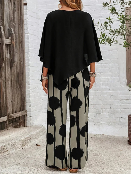Kalliope - Comfortable Elastic Waist Two-Piece Set