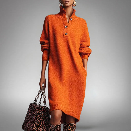 Evelyn | Knit Polo Dress