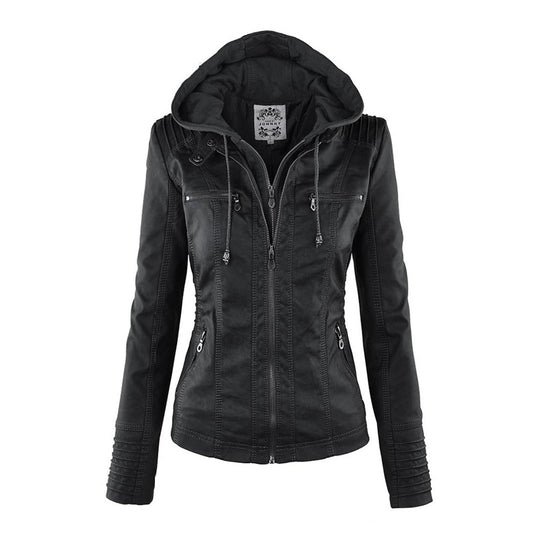 Callista | Hooded Moto Jacket