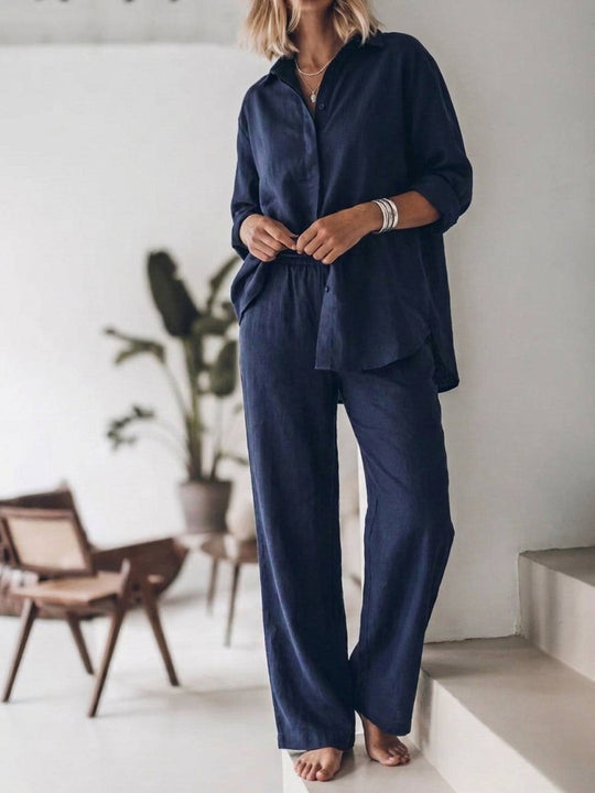 Harper | Cotton Relaxed Two-Piece Set