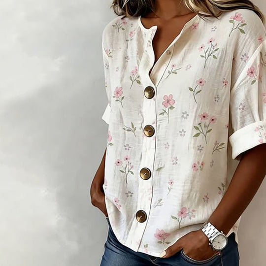 Peggy | Happy Floral Blouse
