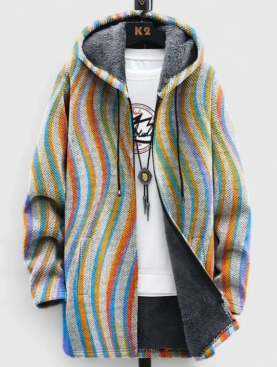Linda | Art-Inspired Hooded Cardigan