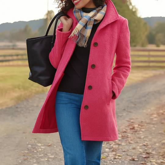 Aubrey™ | Classic Coat with Buttons