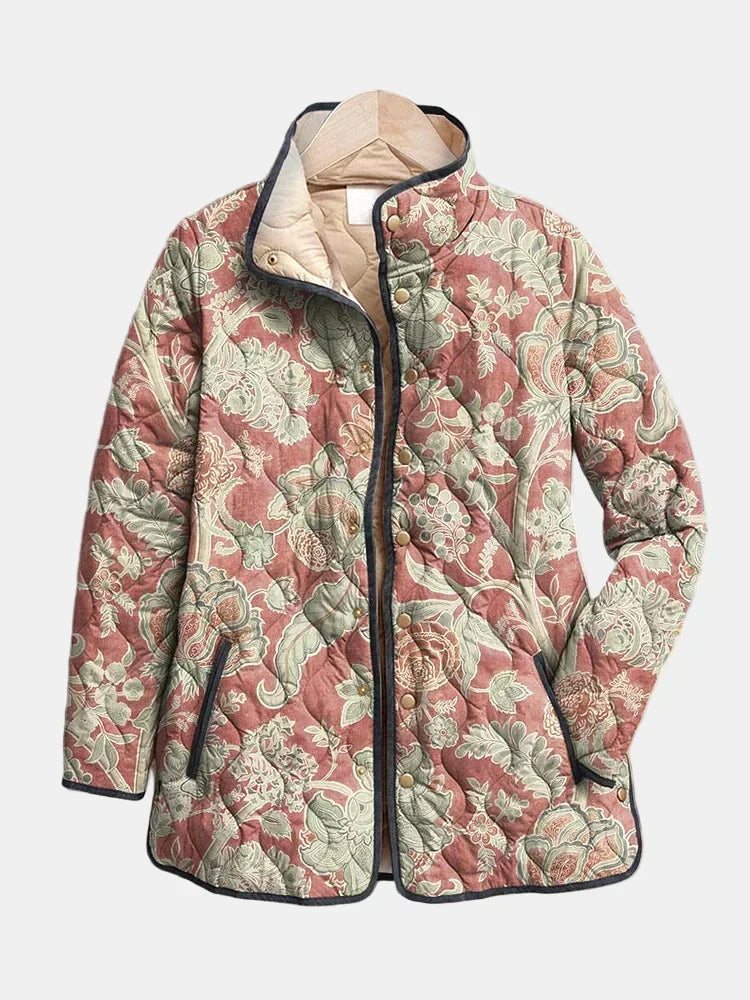 Eleanor™ | Vintage Floral Casual Quilted Jacket
