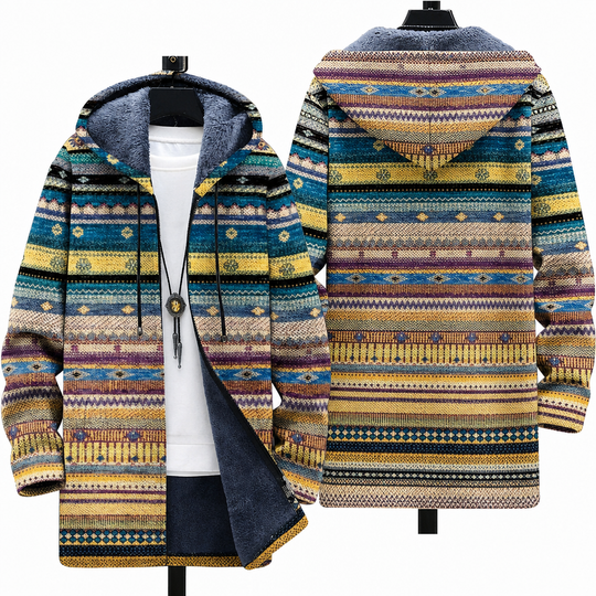 Chloe | Art-Inspired Hooded Cardigan