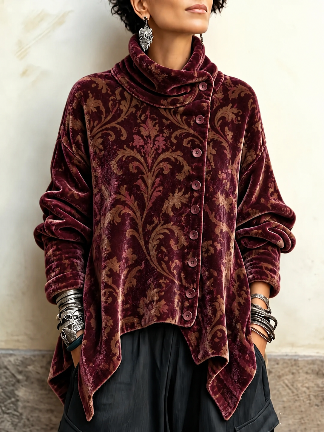 Amara | Vintage Velvet Top