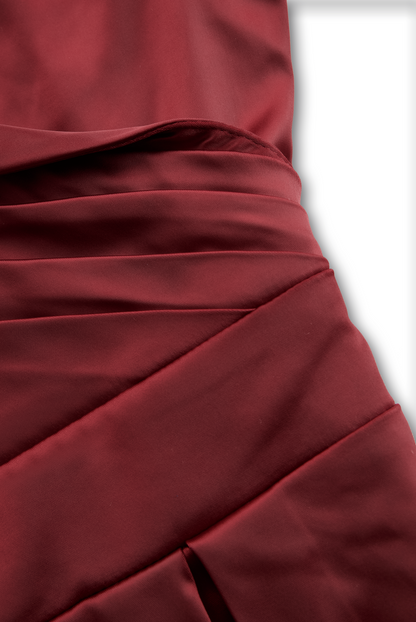 Elara | Satin Midi Dress