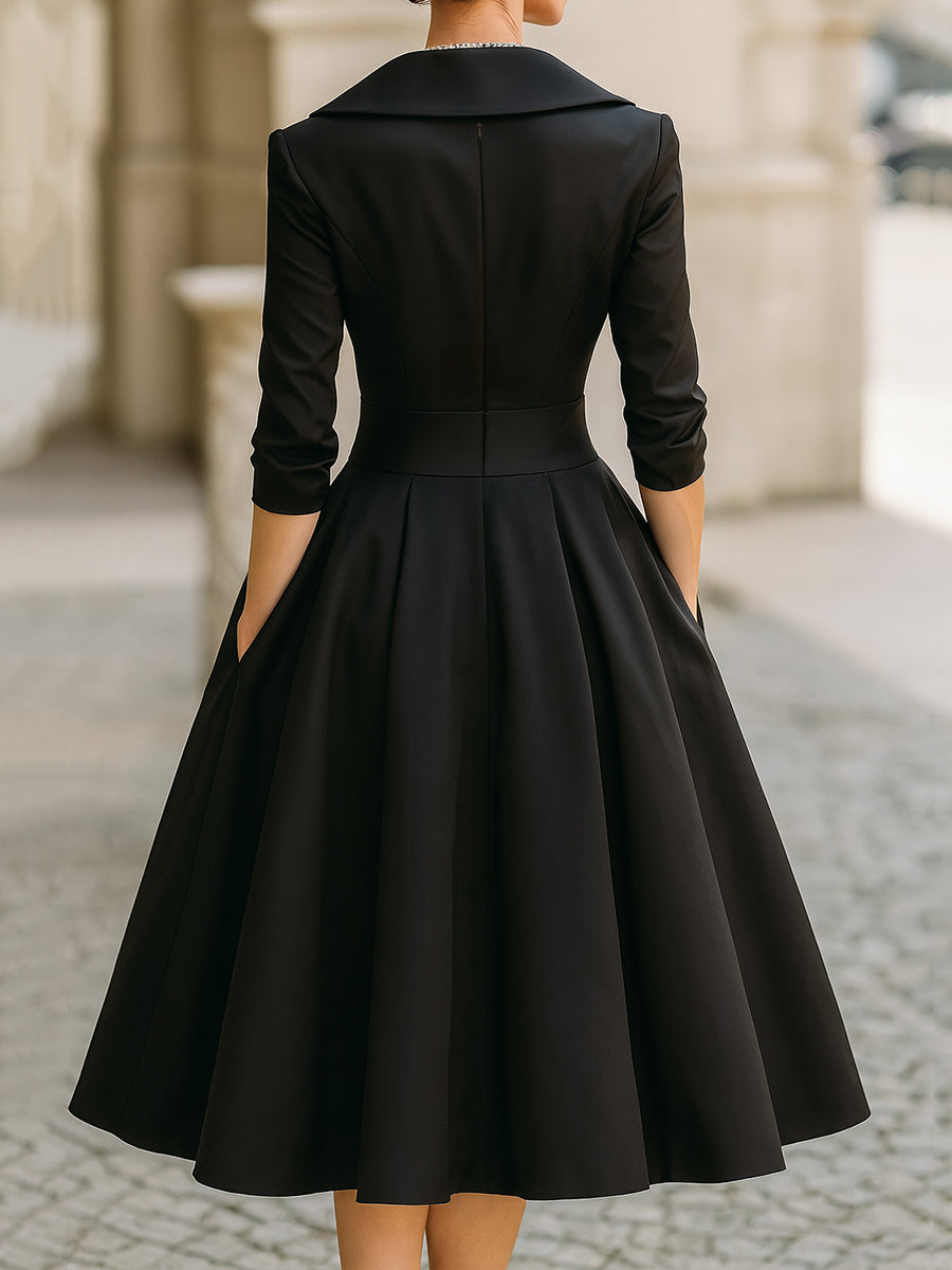 Elara | Satin Midi Dress