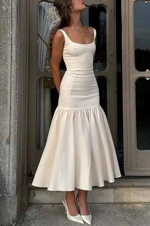 Anouk | Sleeveless Ruffle Midi Dress