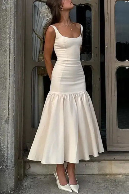 Anouk | Sleeveless Ruffle Midi Dress