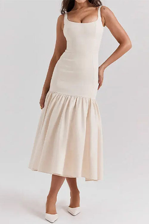 Anouk | Sleeveless Ruffle Midi Dress