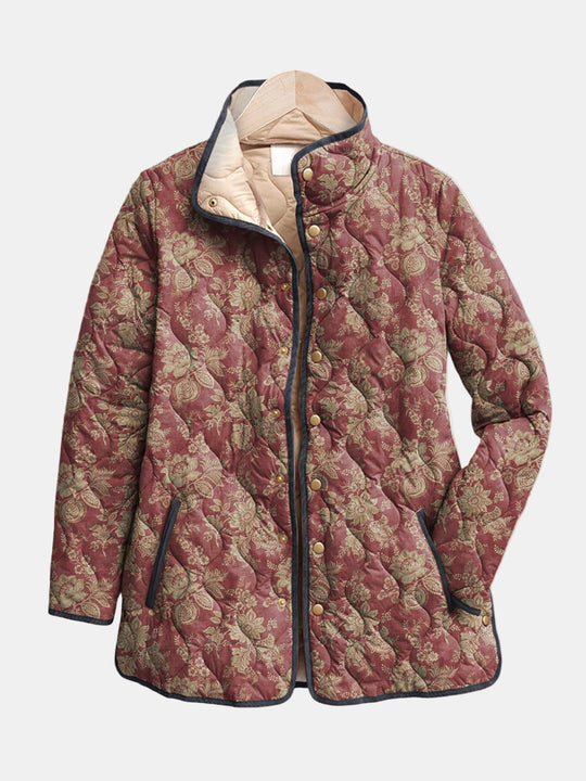 Hannah™ | Retro Floral Print Jacket