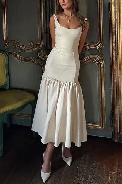 Anouk | Sleeveless Ruffle Midi Dress