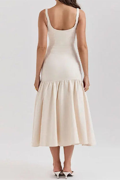 Anouk | Sleeveless Ruffle Midi Dress