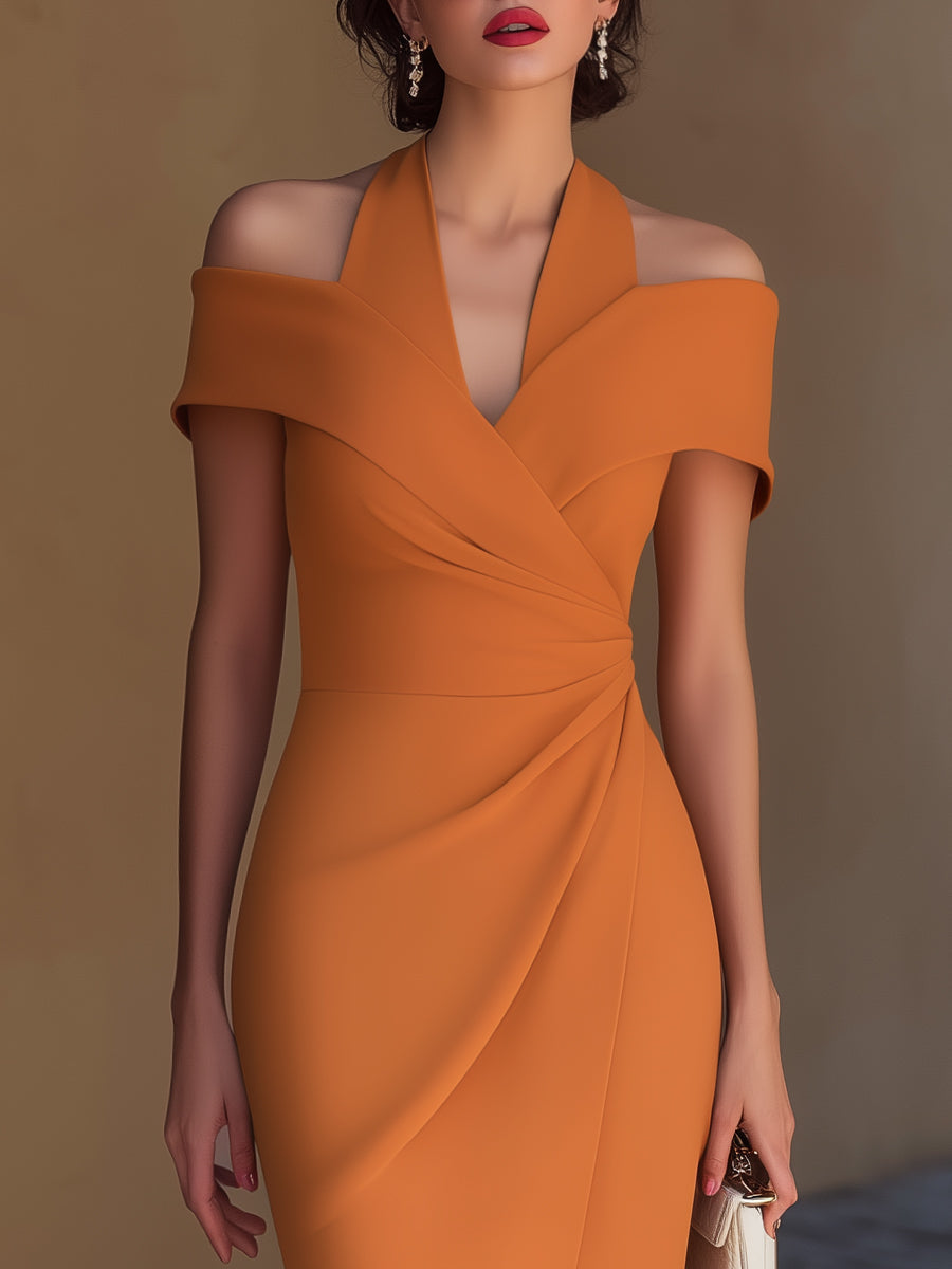 Lydia | Off-Shoulder Wrap Dress
