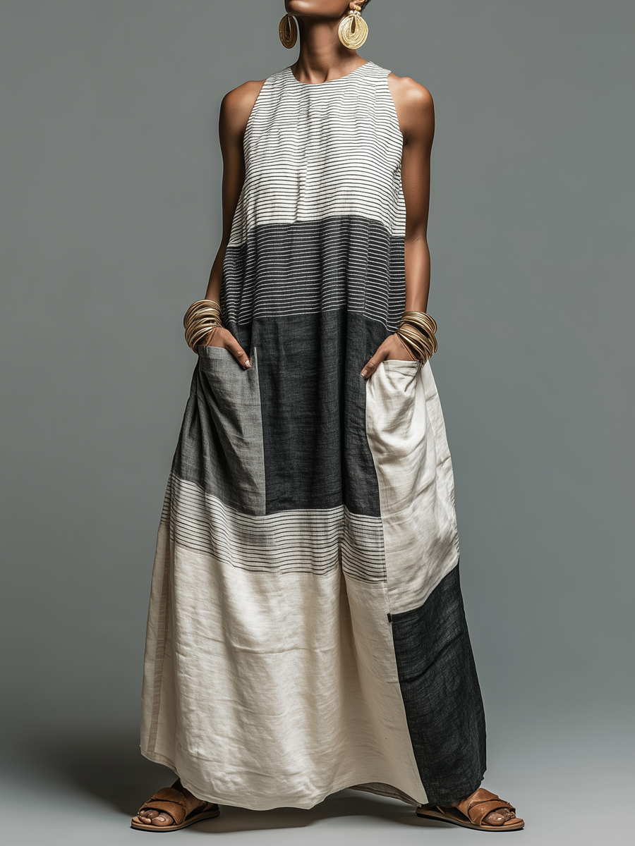 Sabrina | Linen Maxi Dress