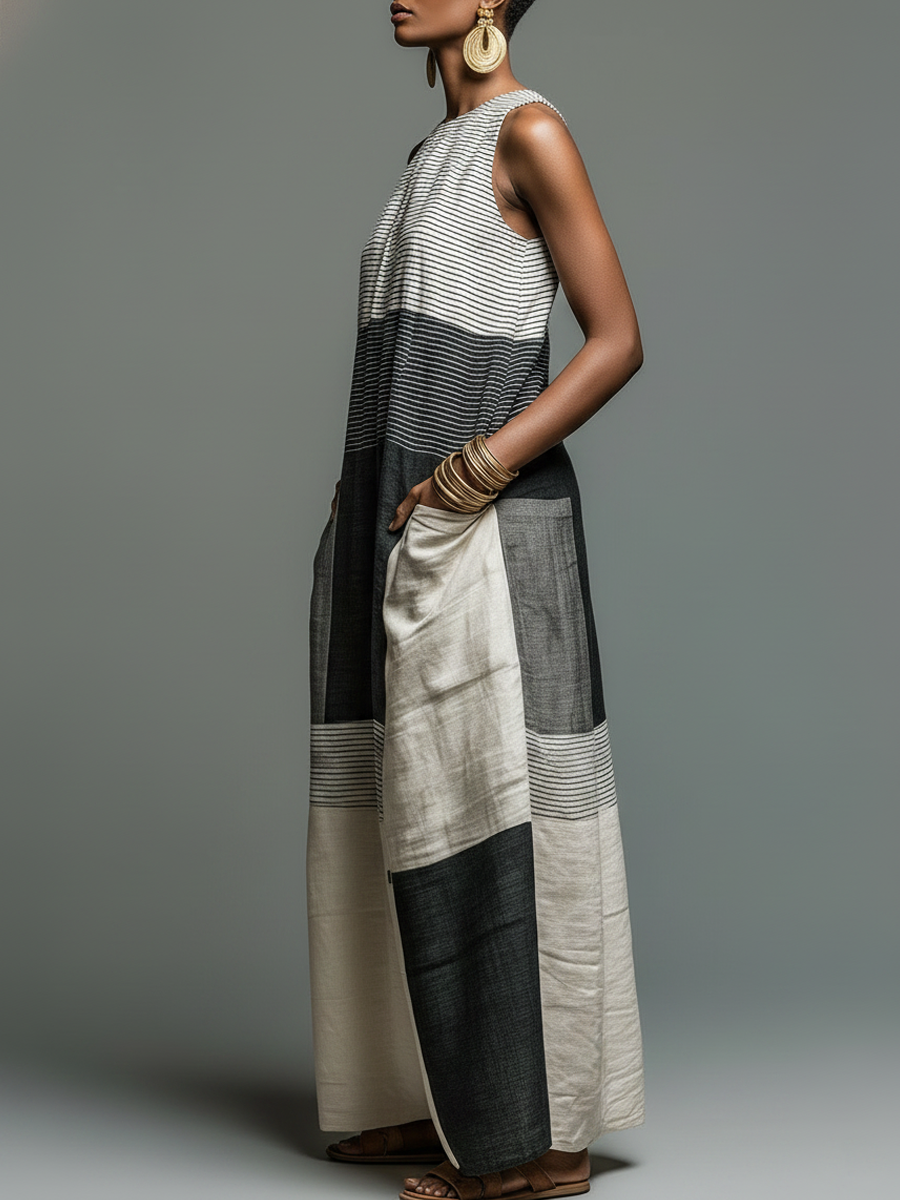 Sabrina | Linen Maxi Dress
