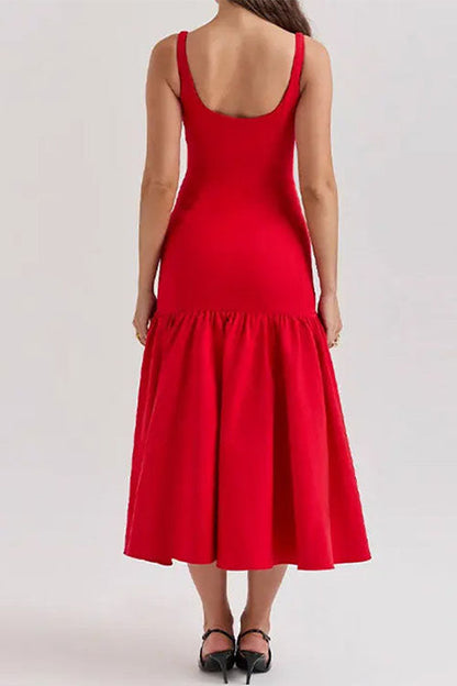 Anouk | Sleeveless Ruffle Midi Dress