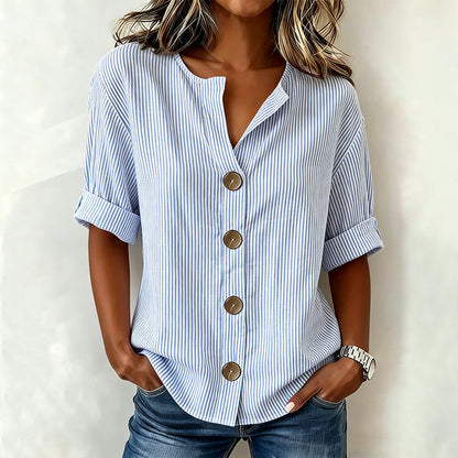 Gloria | Casual Striped Blouse