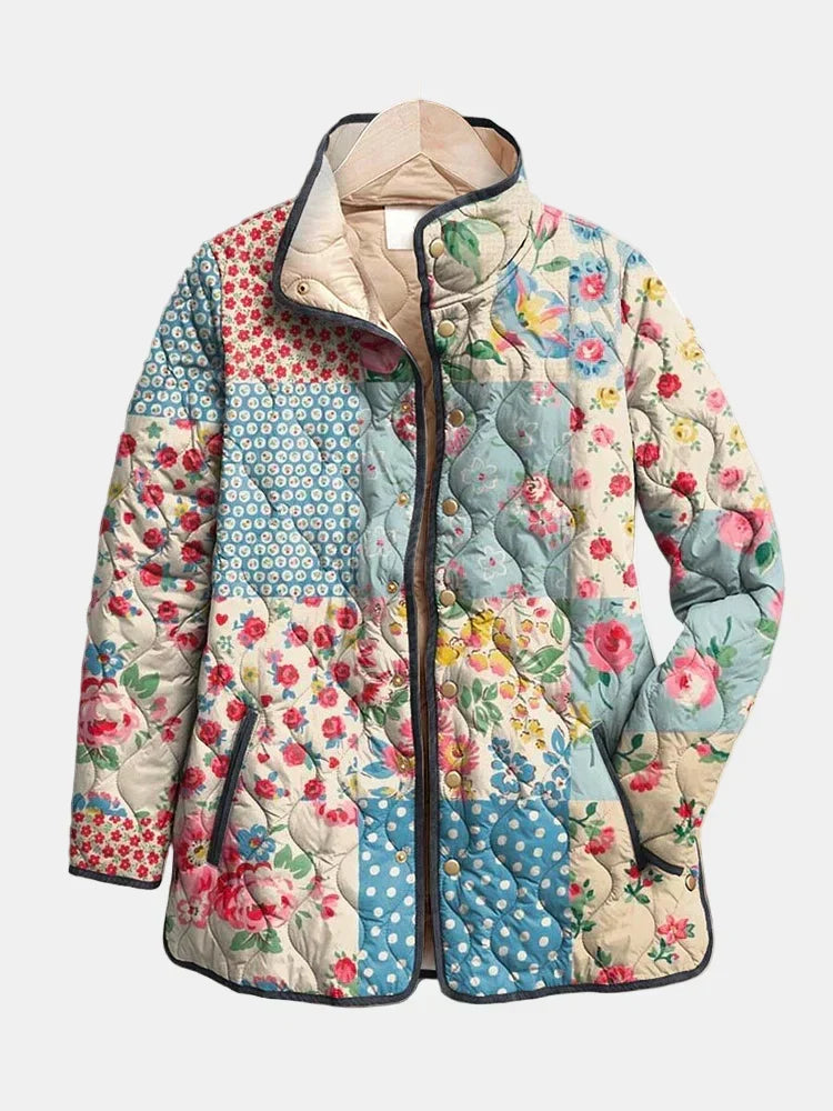 Emily™ | Charming Floral Quilted Jacket