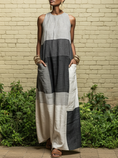 Sabrina | Linen Maxi Dress