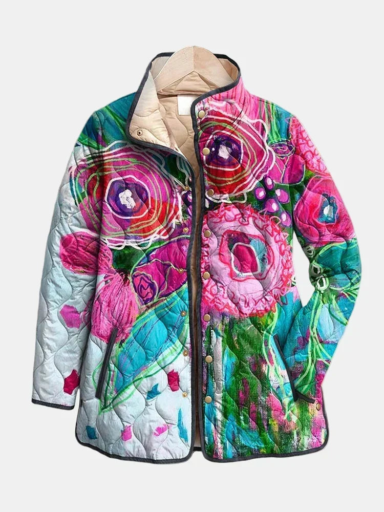 Holly™  | Elegant Floral Patterned Jacket