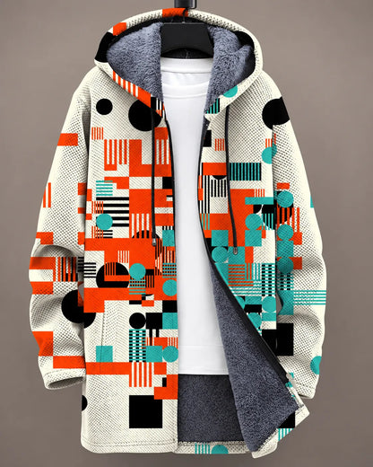 Camille Modern Patchwork Hooded Jacket