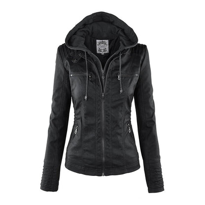 Callista | Hooded Moto Jacket