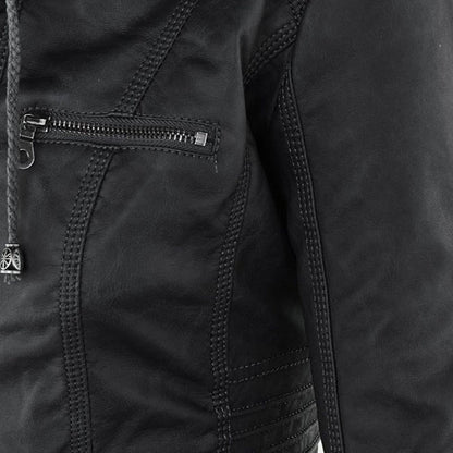 Callista | Hooded Moto Jacket