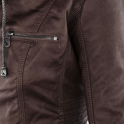 Callista | Hooded Moto Jacket