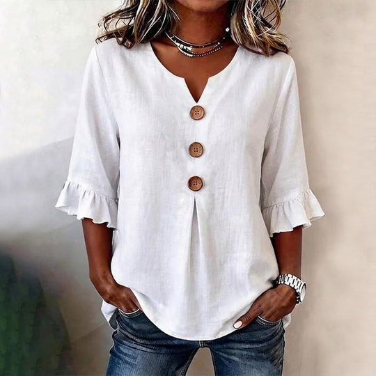 Cynthia | Casual Solid Colour Blouse