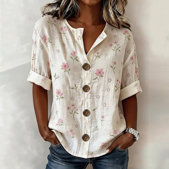 Peggy | Happy Floral Blouse