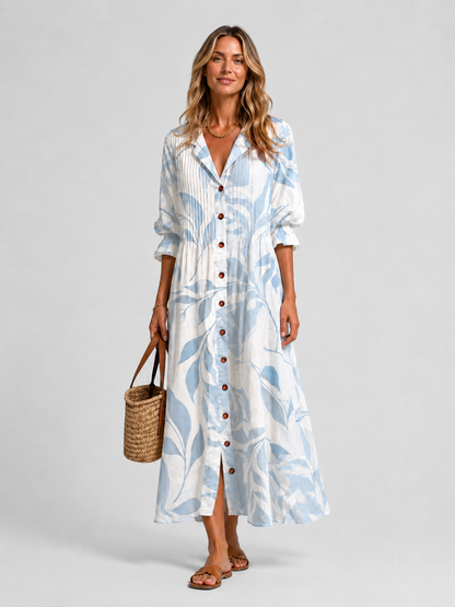 Eva | Printed Flora Midi