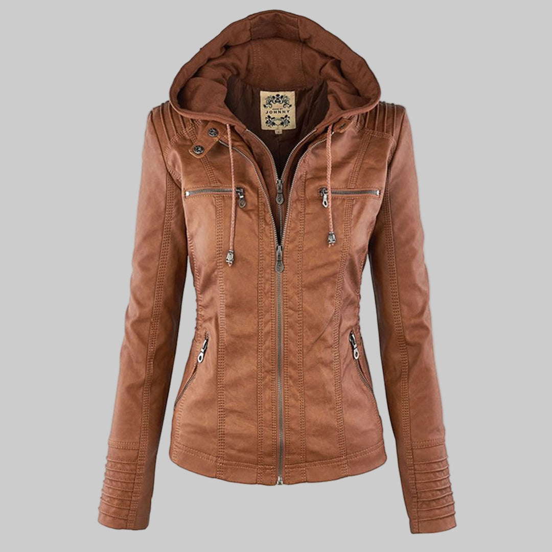 Callista | Hooded Moto Jacket