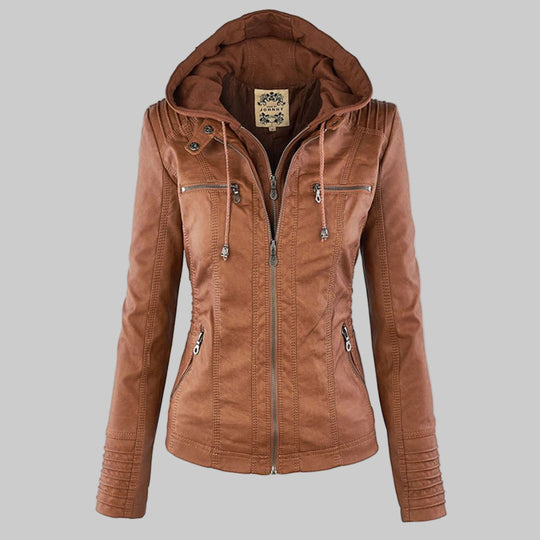 Callista | Hooded Moto Jacket
