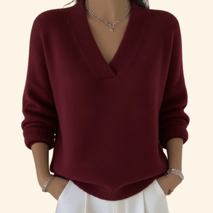 Shayla™ | Soft V-Neck Sweater