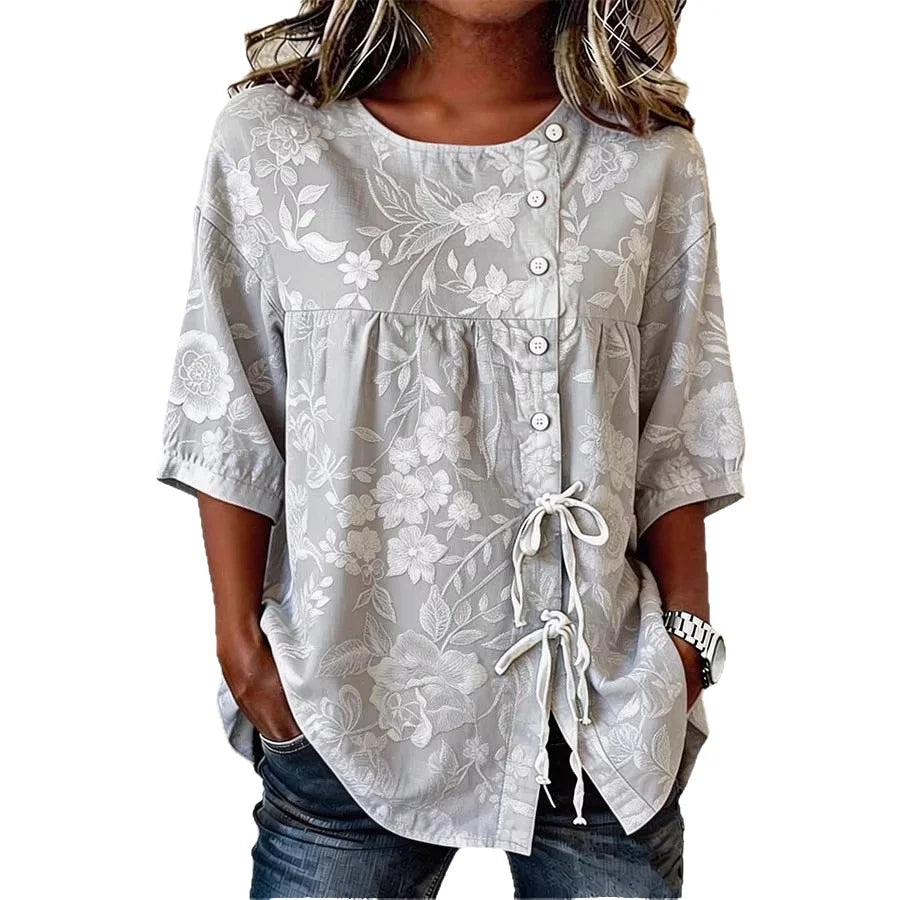 Eliana | Floral Embroidered Blouse