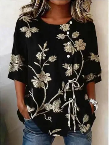 Eliana | Floral Embroidered Blouse