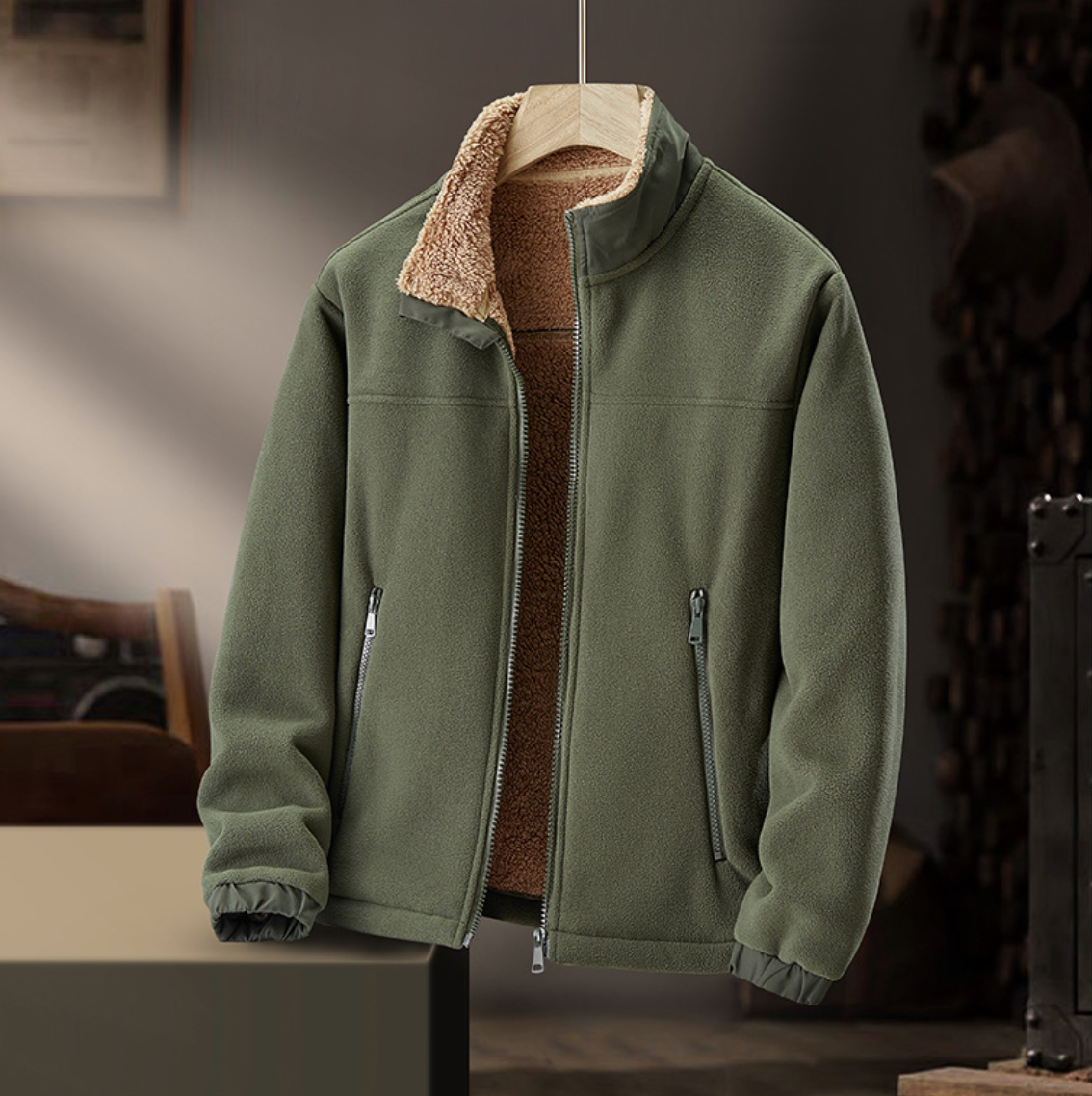 Grayson | Plush-Collar Zip Jacket