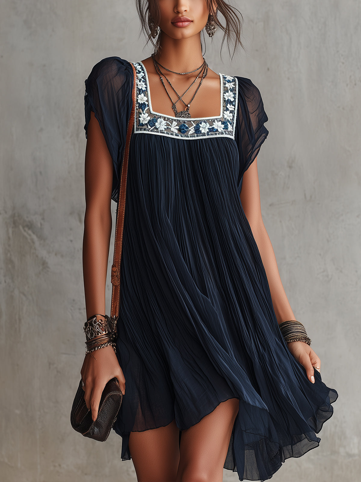 Amara | Floral Chiffon Dress