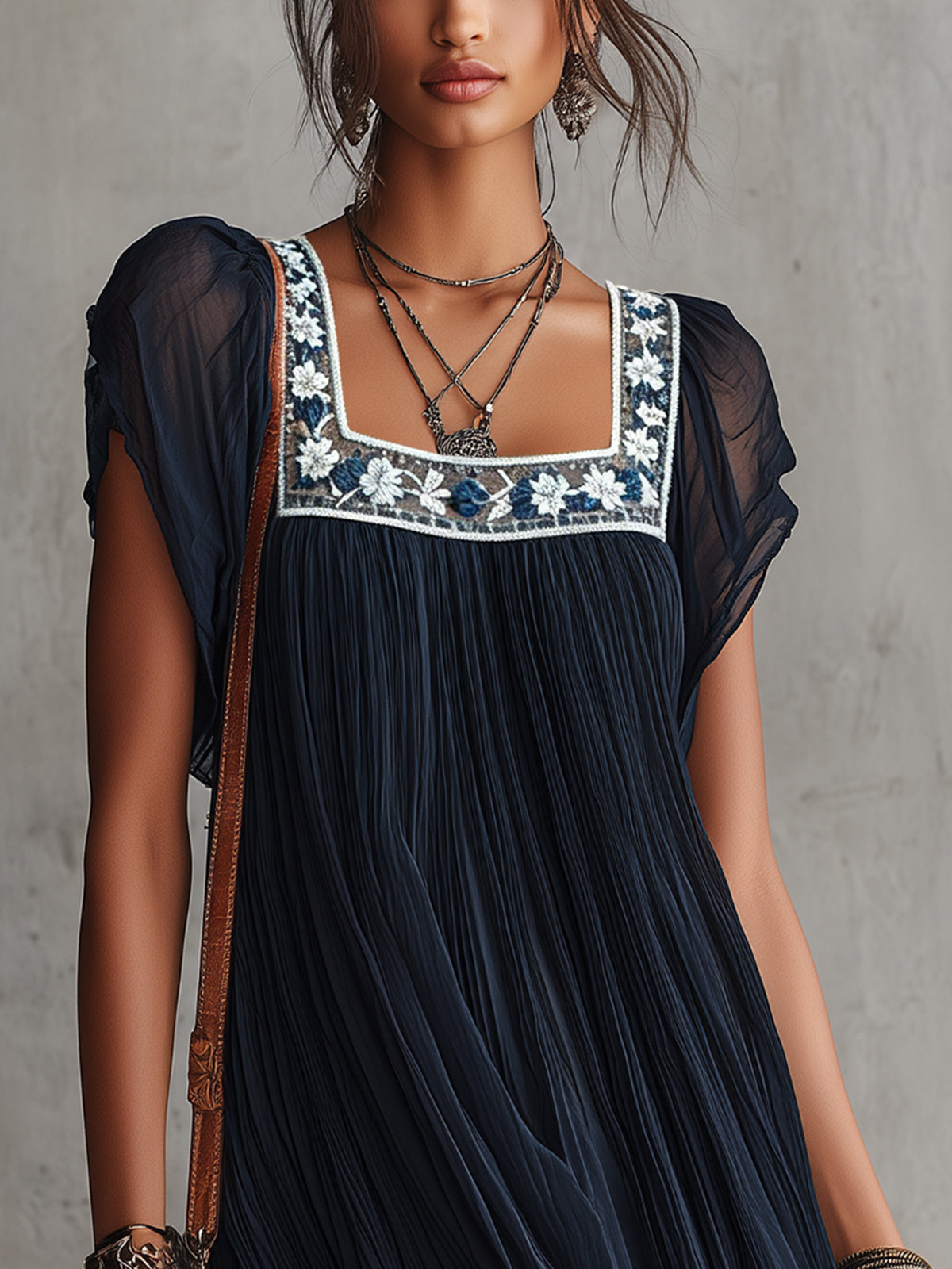 Amara | Floral Chiffon Dress