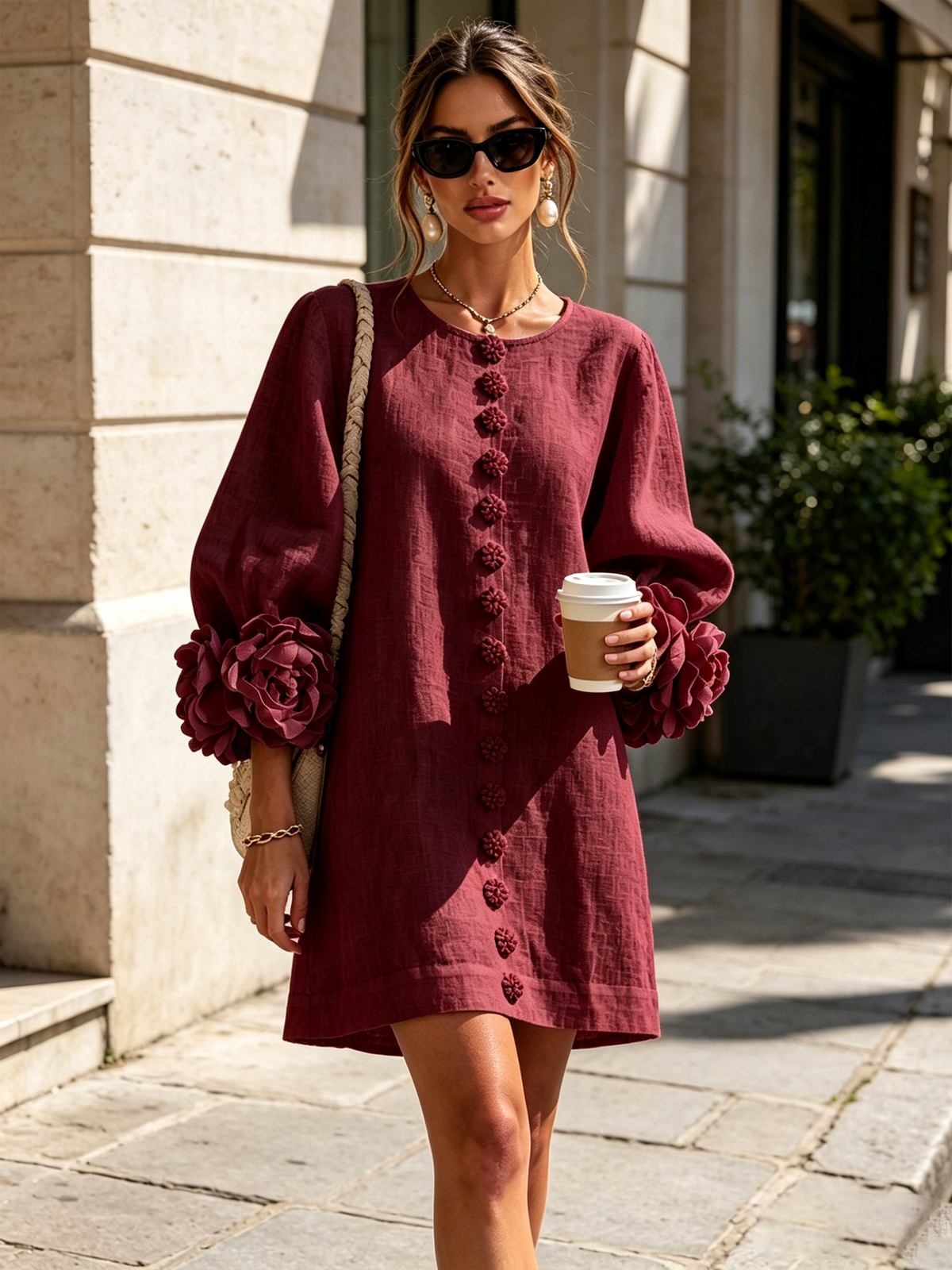 Aveline | Button-Down Mini Dress