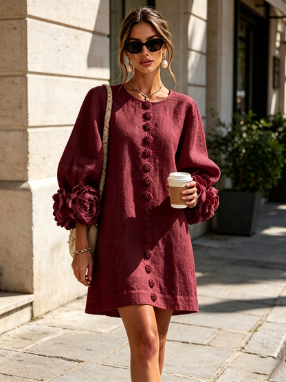 Aveline | Button-Down Mini Dress