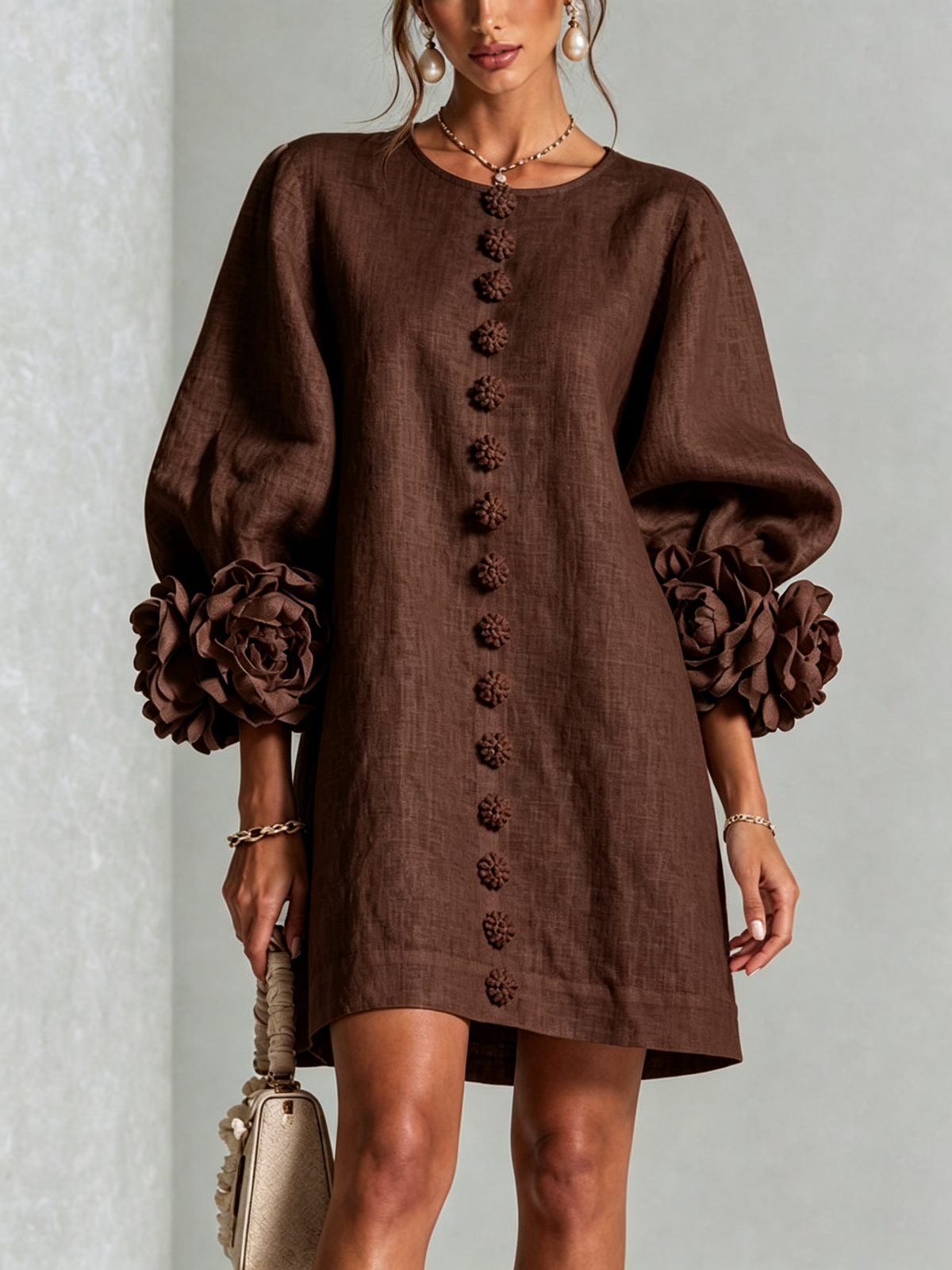 Aveline | Button-Down Mini Dress
