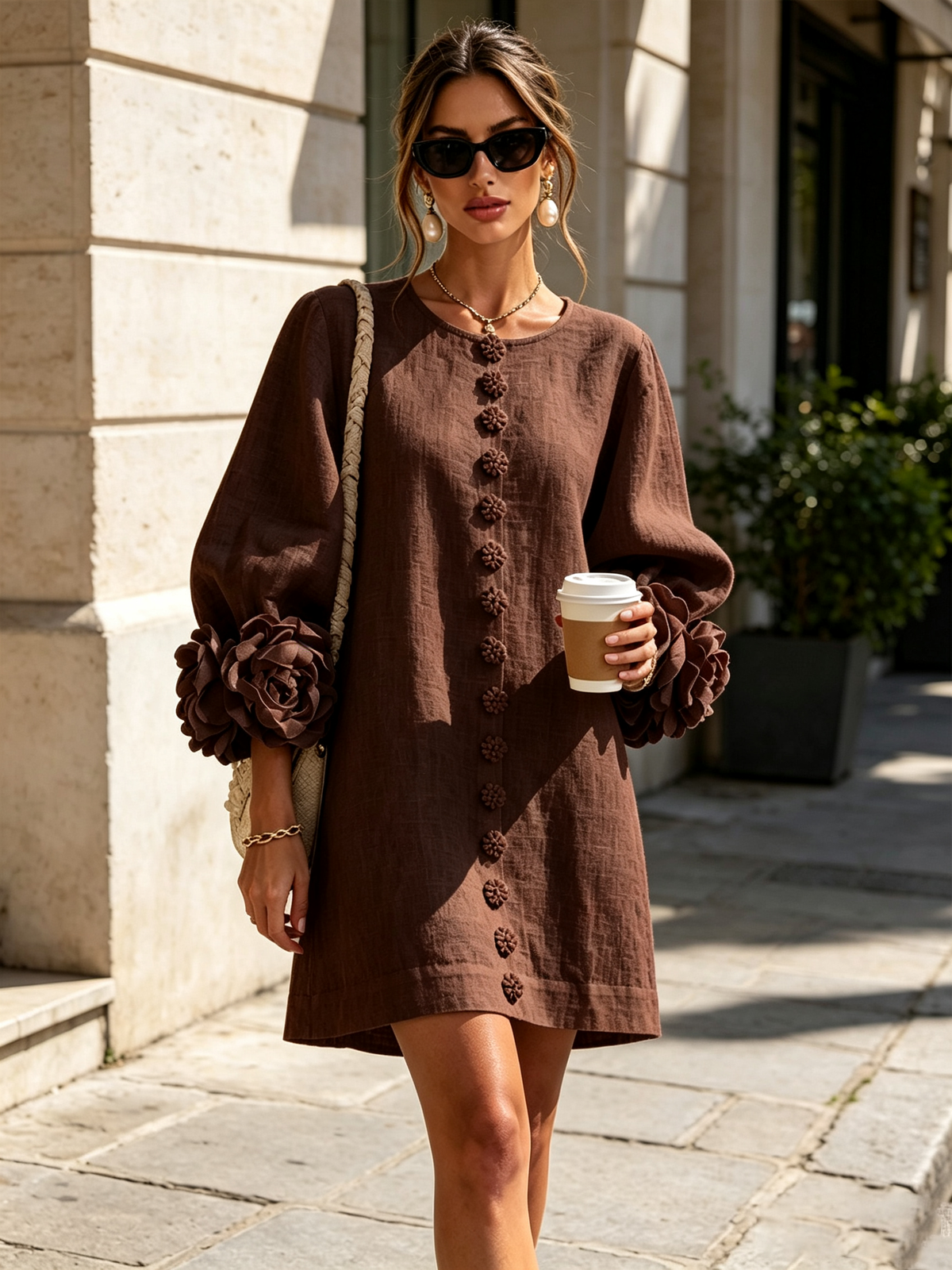 Aveline | Button-Down Mini Dress