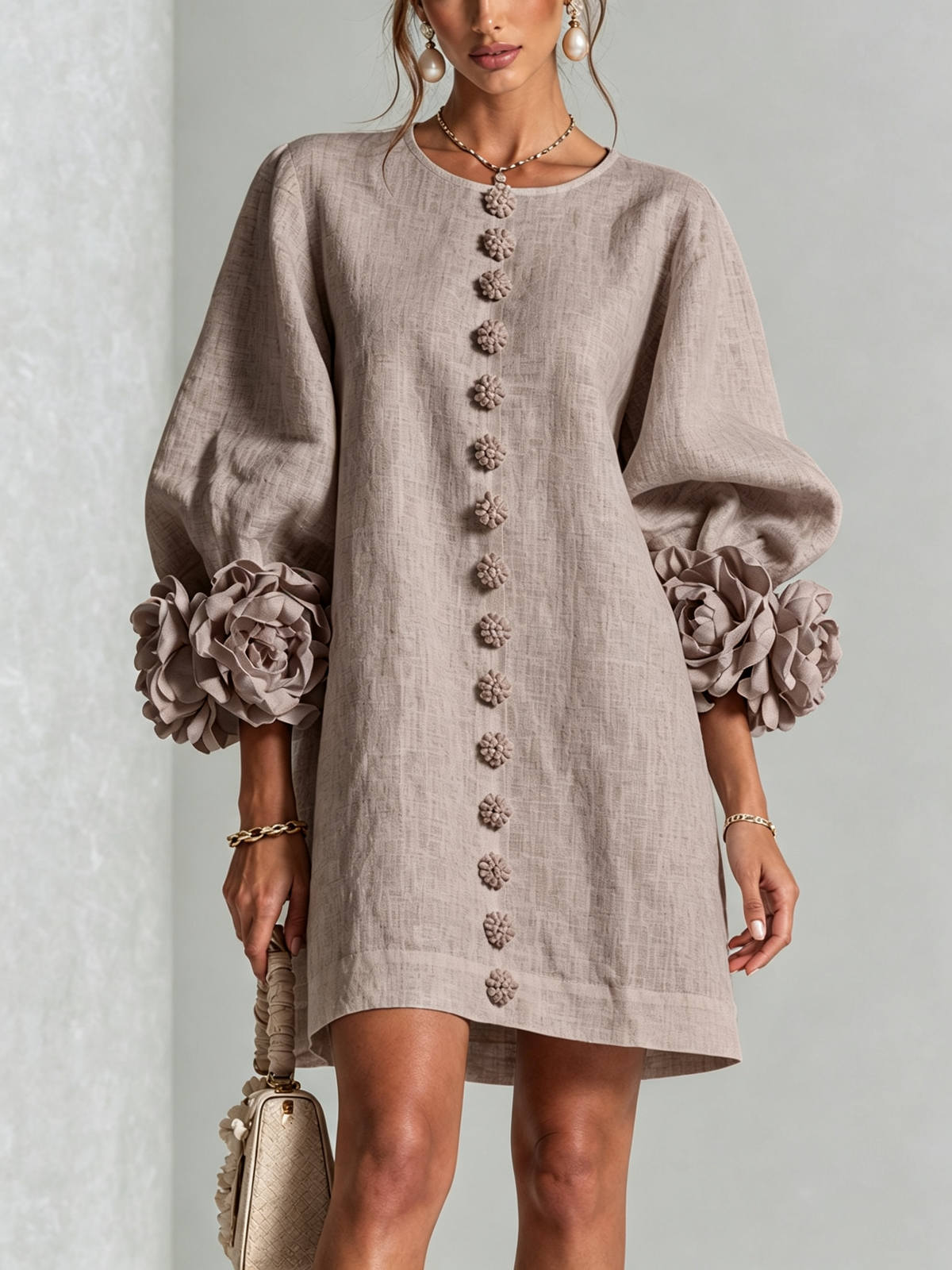 Aveline | Button-Down Mini Dress