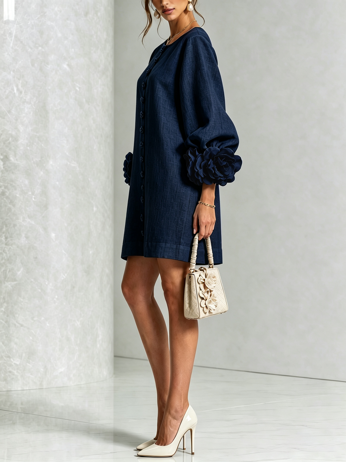 Aveline | Button-Down Mini Dress