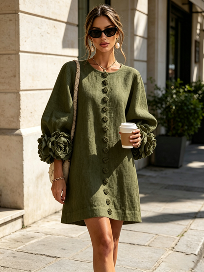Aveline | Button-Down Mini Dress