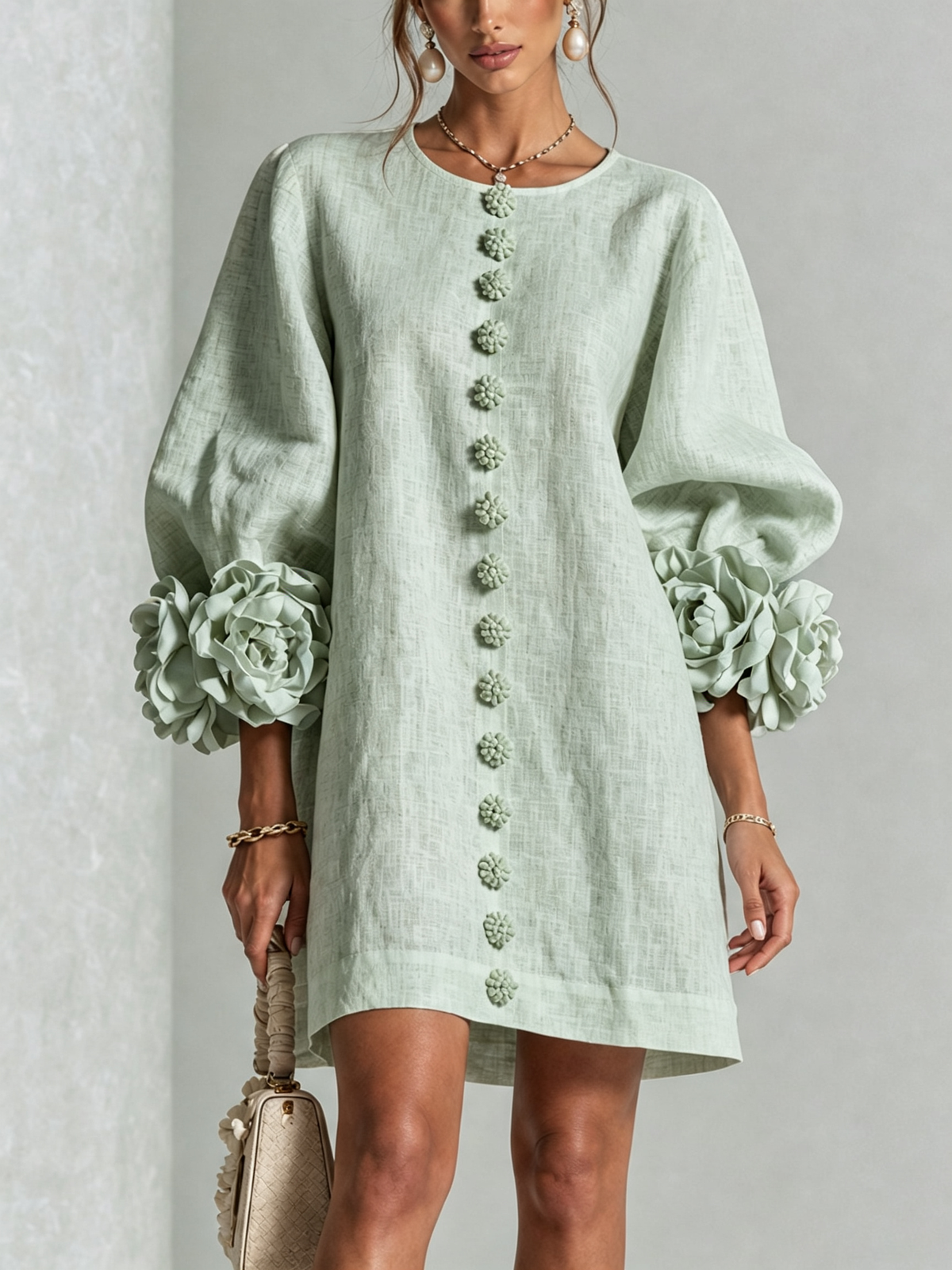 Aveline | Button-Down Mini Dress