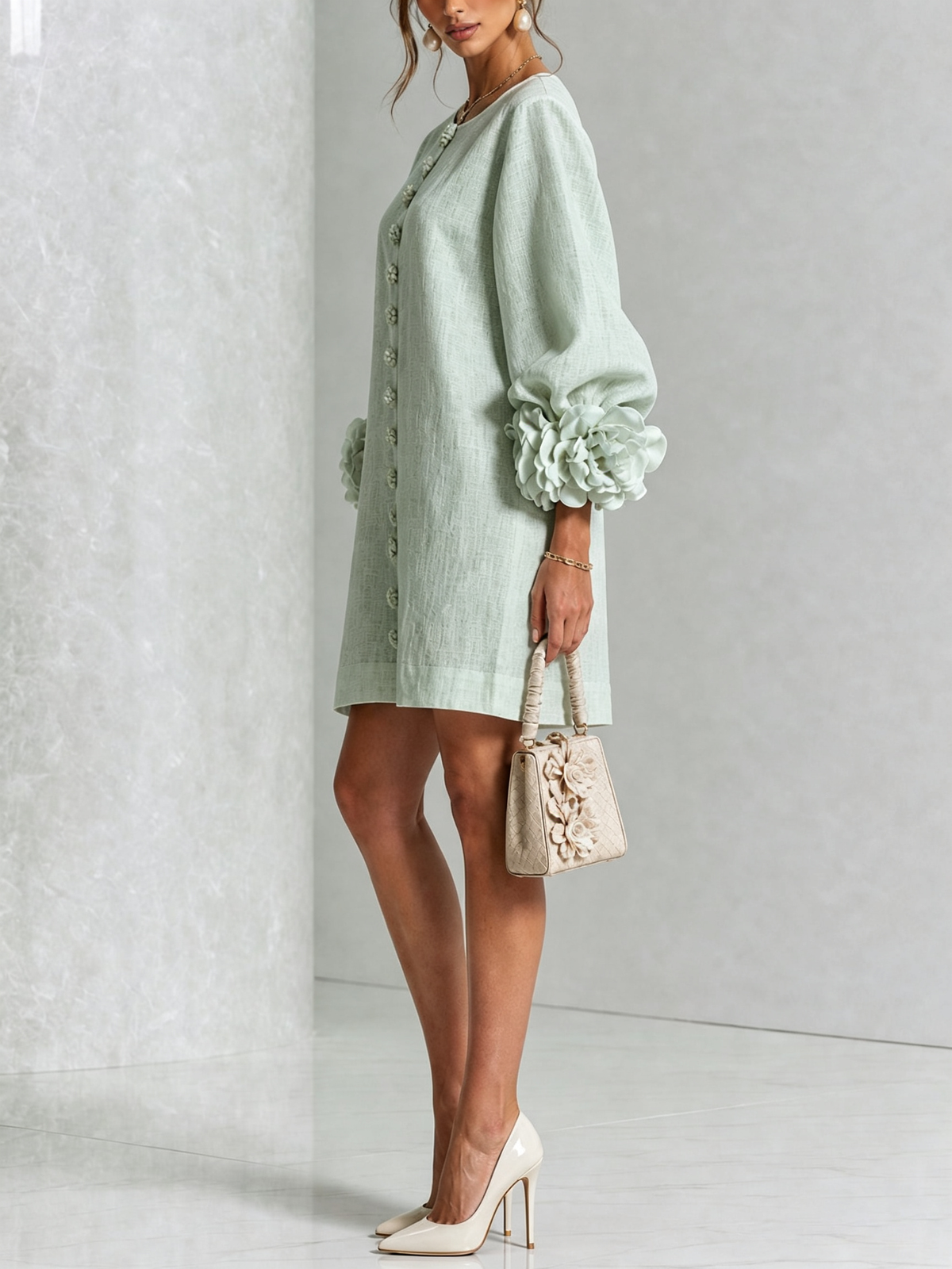Aveline | Button-Down Mini Dress